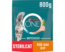 PURINA® ONE® Sterilcat - Kattenbrokjes - Kip - 4 x 800 g