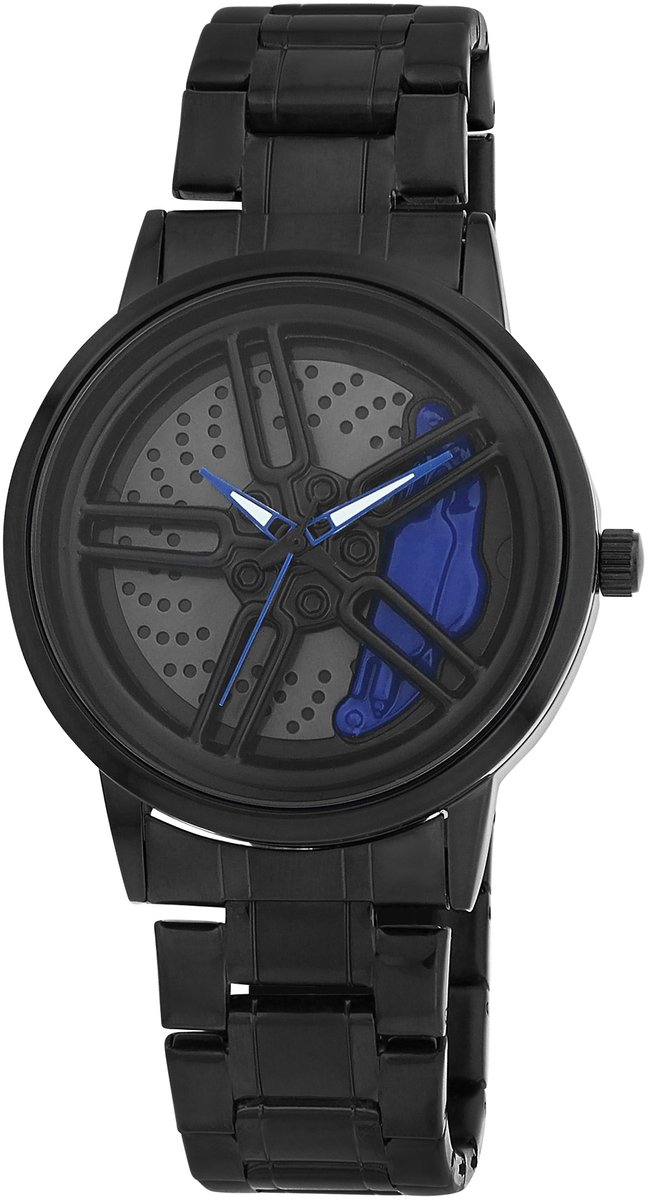 Raptor Herenhorloge van roestvrij staal RA20411 roestvrij staal, met draaibare rand, opvallend, modern, 3 ATM,