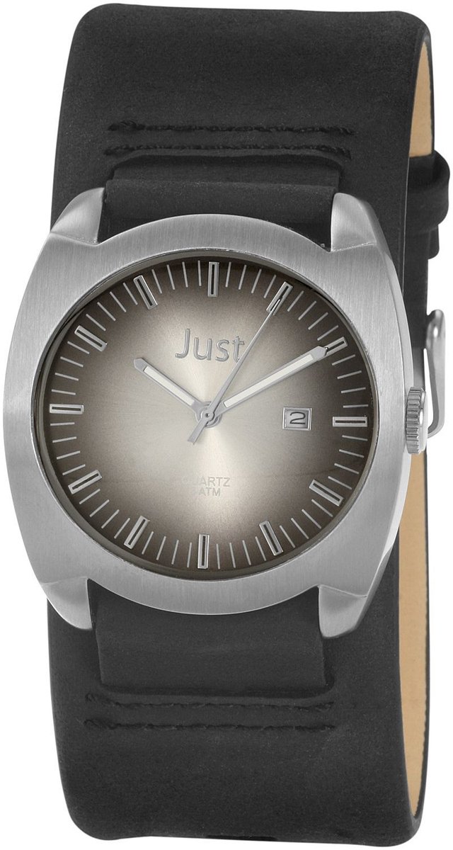 JUST Herenhorloge van echt leer Perny Just JU171 analoog herenhorloge met echte leren band - adviesprijs 39,95 €