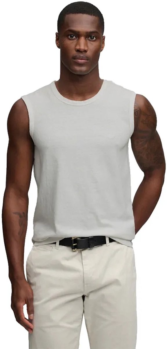 Superdry Classic Cotton Linen Mouwloos T-shirt 2XL Man Wit