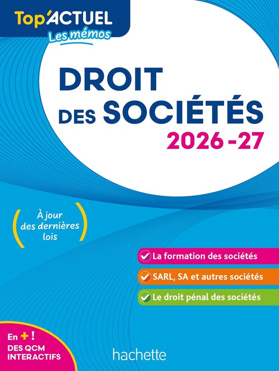 Top'Actuel Droit des sociétés 2026-2027 - cover