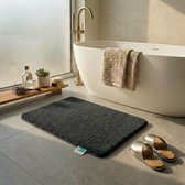 FLOORDIREKT Badmat - Sky Soft - Douchemat - Anti-Slip - Zwart - 60 x 100 cm