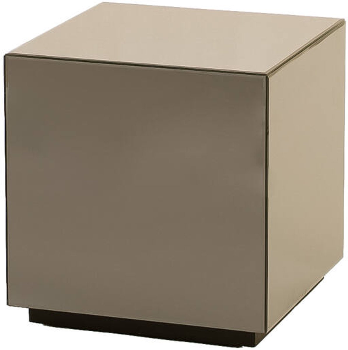 DAXTON zuil glas bruin 40x40x40 cm vierkante sokkel - Light & Living