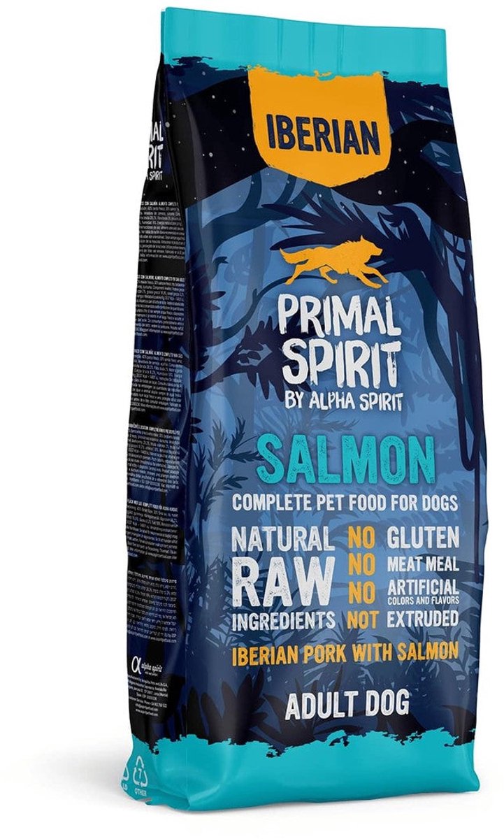 Alpha spirit Primal Spirit Iberian Salmon Dog Adult | 12kg