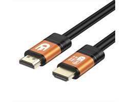 Drivv. Premium HDMI Kabel 2.1 - Ultra HD - 8K 60Hz - 4K 120Hz - Geschikt voor gameconsoles - HDMI-kabels - 2 meter - Oranje