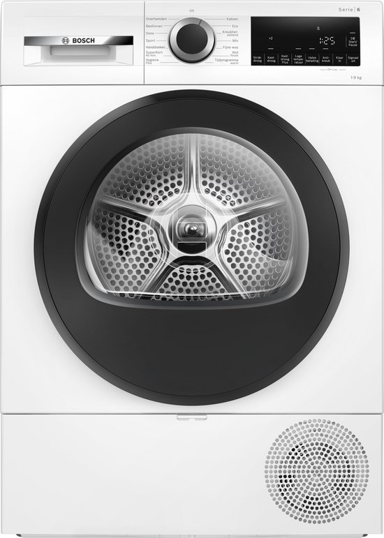Bosch Serie 6 WQG143DANL - Warmtepompdroger - 9 kg - Auto Dry-sensor - Wit