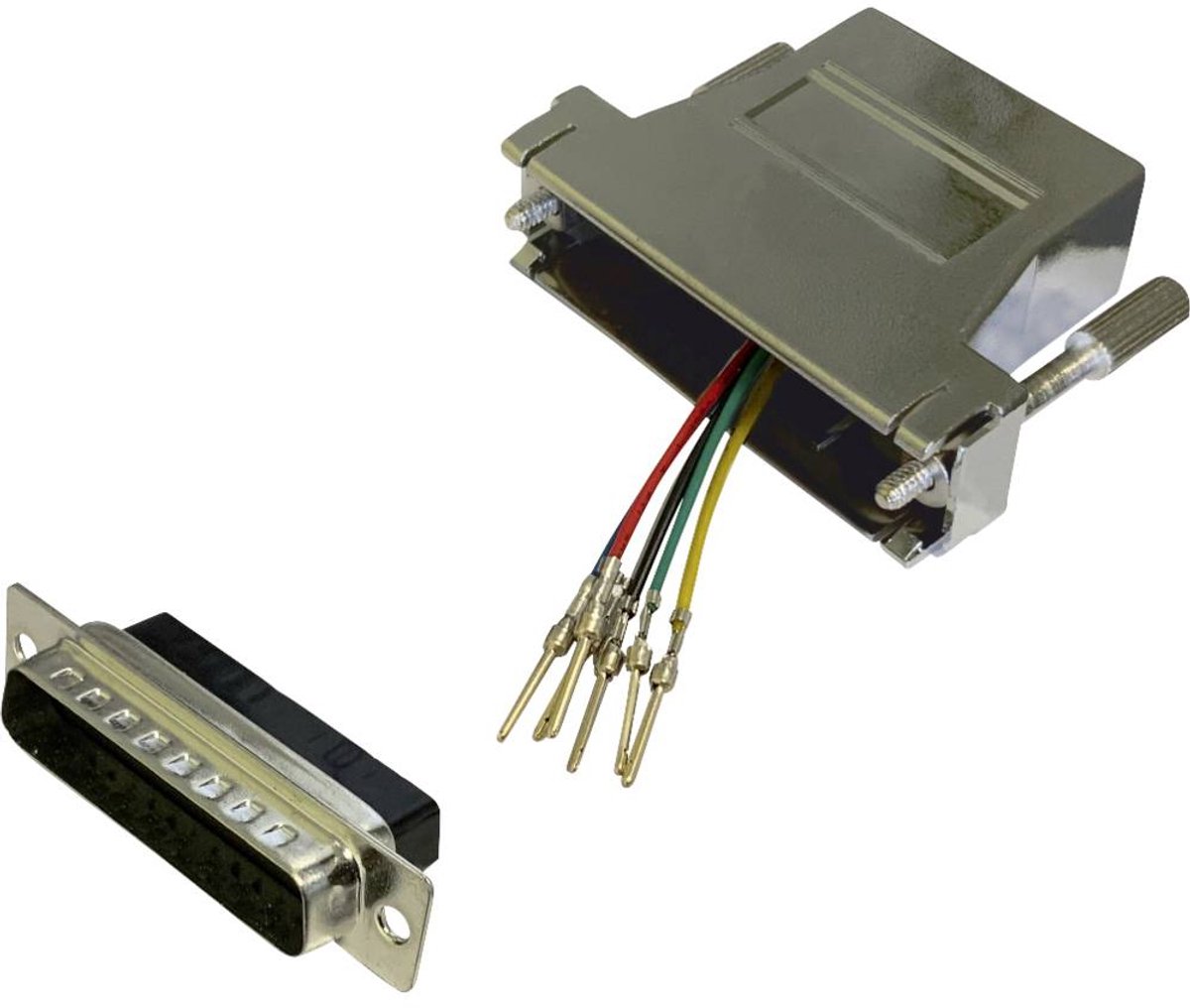 BKL Electronic 10121129 Adapter D-sub stekker 25-polig - RJ12-bus 1 stuk(s) Single
