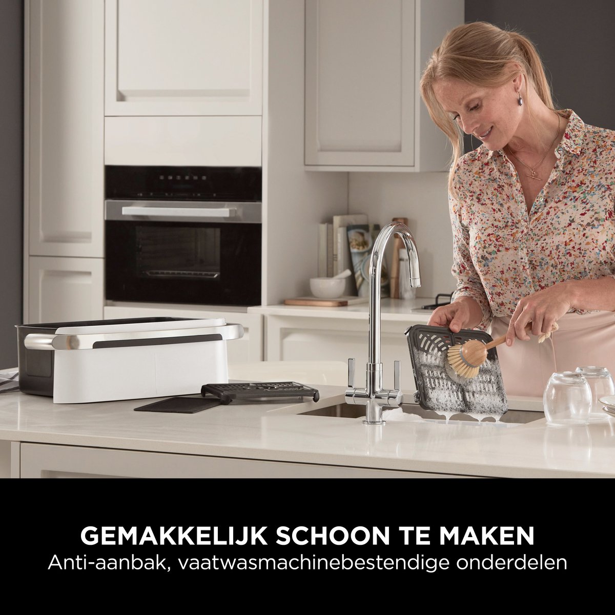 Ninja Foodi FlexDrawer Mega Dubbele Airfryer XXL - 10.4 Liter - Twee Kookvakken of Één MegaZone - Heteluchtfriteuse - Wit - AF500EUWH — afbeelding 5