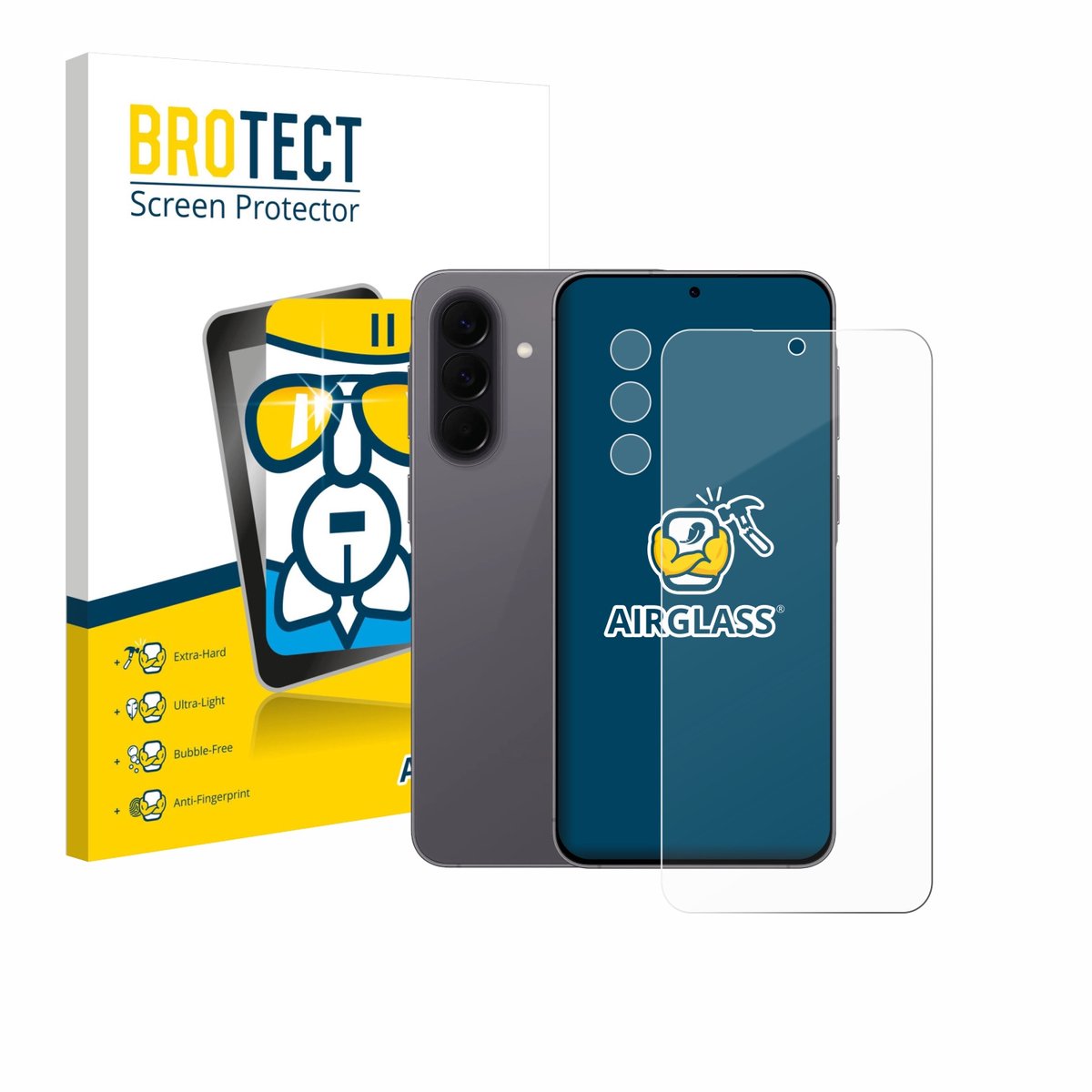 Screenprotector voor Samsung Galaxy A57 5G (Voor+Camera) Beschermglas transparant