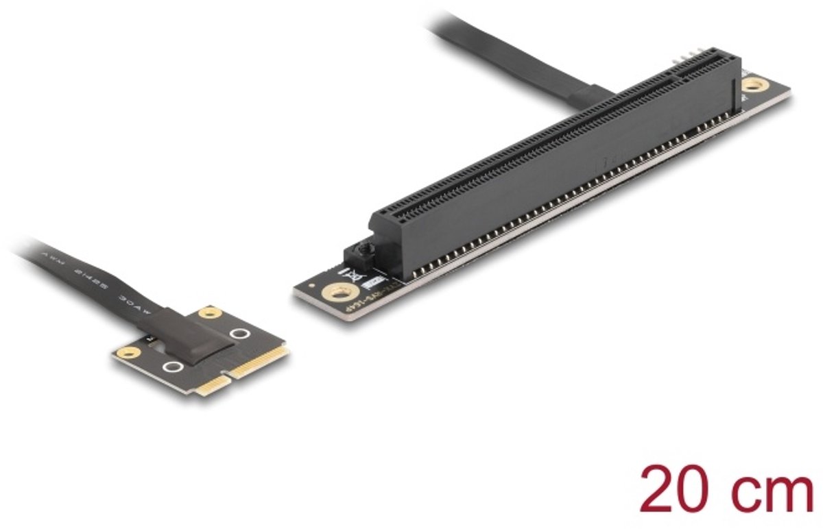 Delock Mini PCIe naar PCIe 3.0 x16 Adapter met Kabel