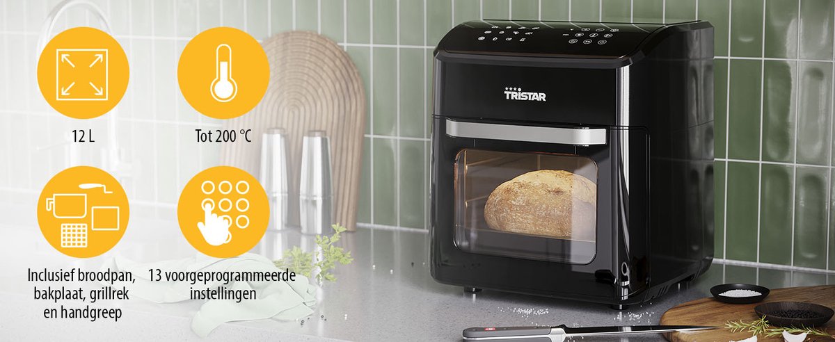 Tristar FR-9065 Airfryer Oven XXL met 2 Lades - afbeelding 3