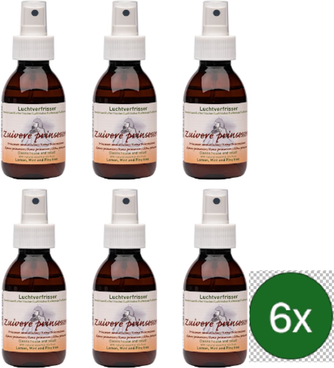 Verillis Luchtverfrisser zuivere prinsessen – 110 ml – Multipack met 6 stuks