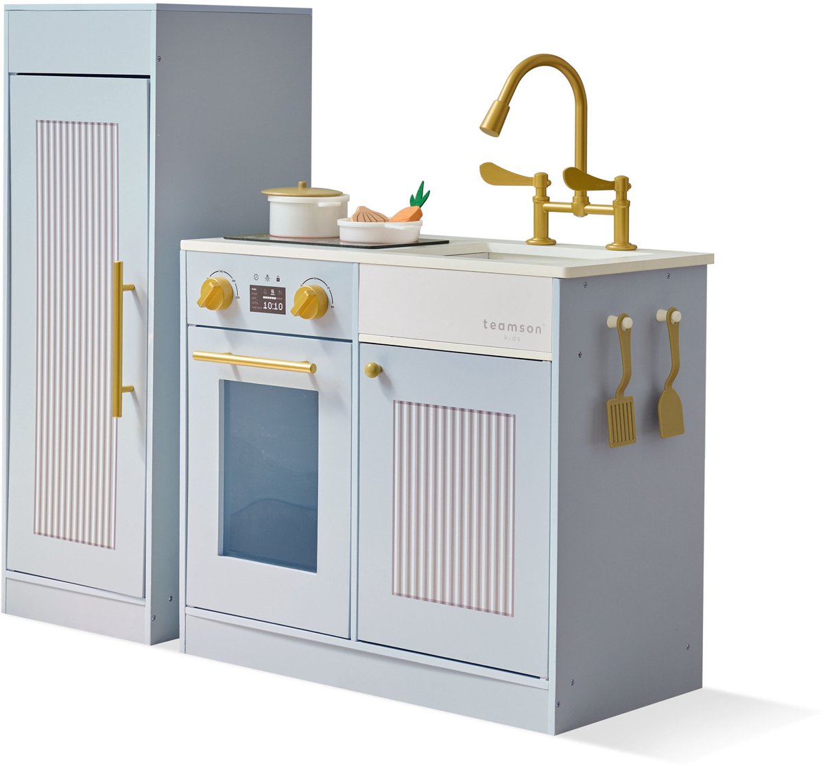 Teamson Kids Chester Houten Speelkeuken Met Accessoires - Rollenspel Speelgoed - Blauw