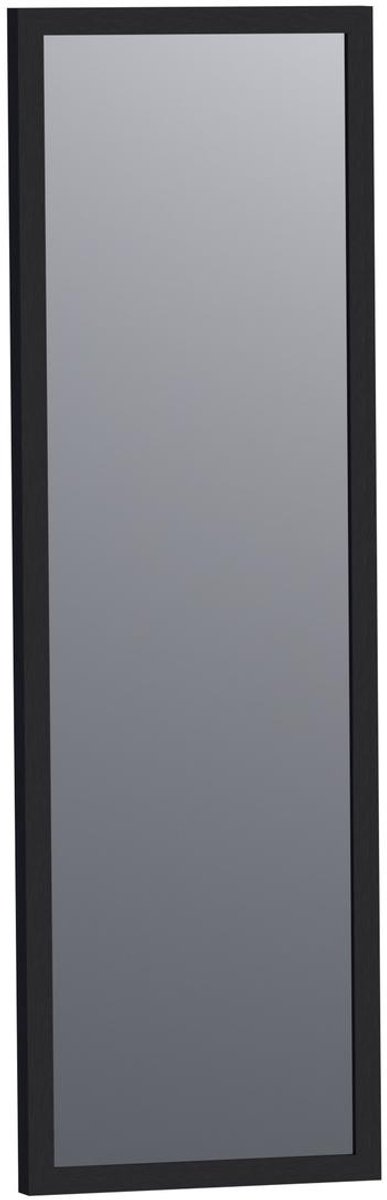Brauer Onyx Spiegel - 25 cm - Rechthoekig - Zwart Geborsteld Frame