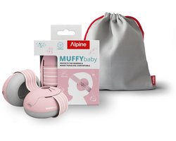 Protection auditive Alpine Muffy Baby - protection auditive pour bébés et tout-petits jusqu'à 48 mois - la protection sonore prévient les dommages auditifs - ajustement confortable - Rose