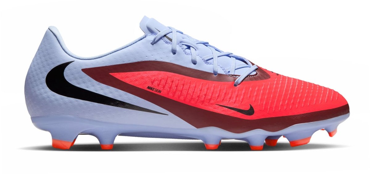 Nike Phantom 6 Low Acad FG/MG - Voetbalschoen - Blauw / Rood - Doos Zonder Deksel - Maat 47