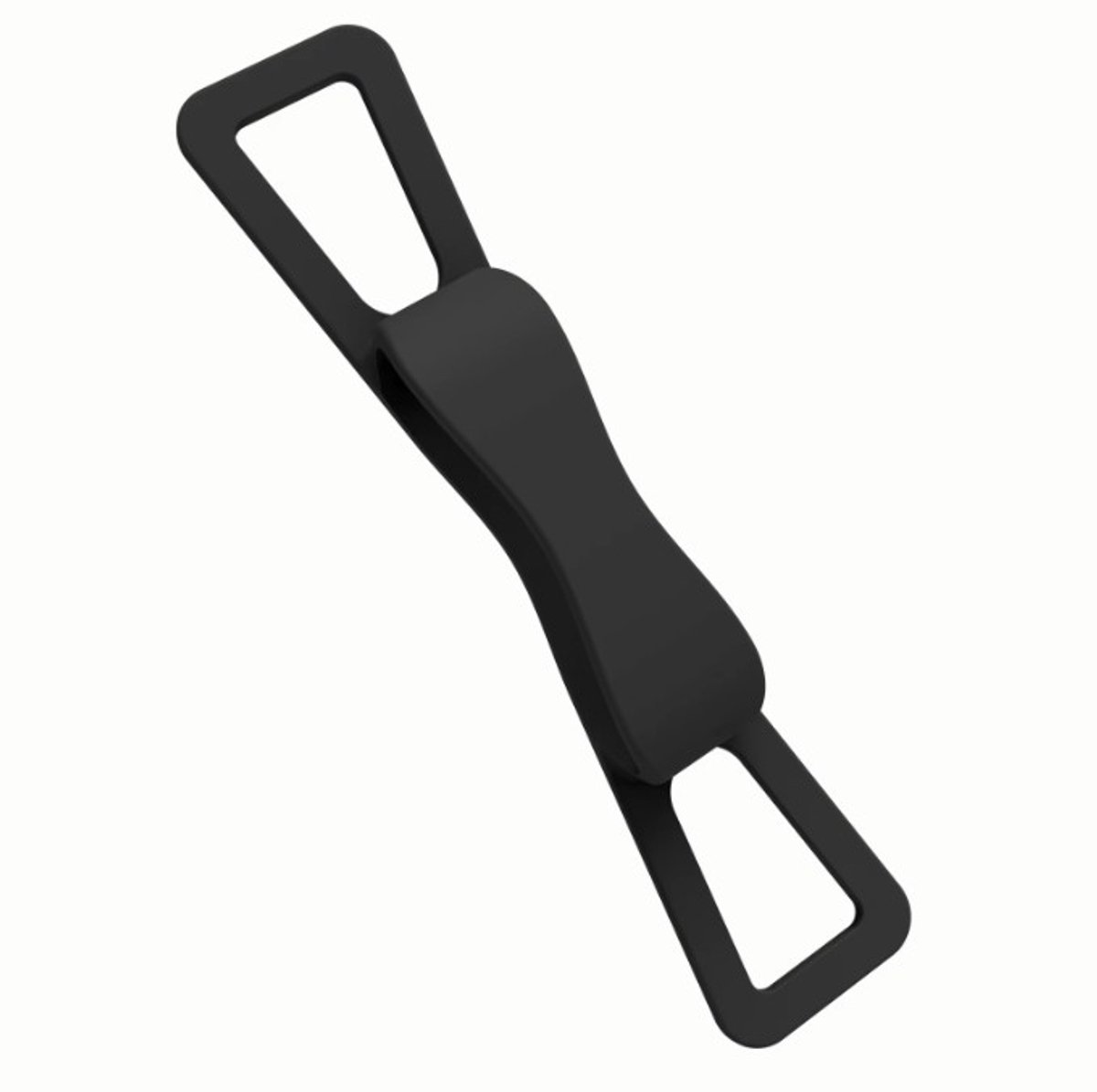 Go Go Gadget - Handriem - Hand strap - Siliconen - Ergonomisch - Elastisch - Waterproof - Geschikt voor kindle, e-readers, tablets en telefoons - 19*4cm - 1 stuk - Zwart