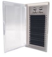 Wimperextensions One by One – D Krul – 0.20 – 8 mm – Flat Lashes – 16 Rijen – Lashes & More