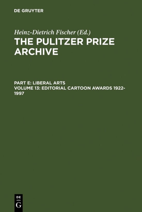 Editorial Cartoon Awards 1922-1997 - cover
