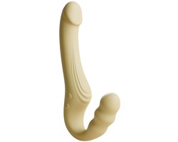 Strapon Vibrator voor Vrouwen - Sex toys - Seksspeeltjes - G-Spot & Clitoris Stimulator - Voor Koppels - 2 Trillende Uiteinden - Siliconen - Magnetisch Oplaadbaar