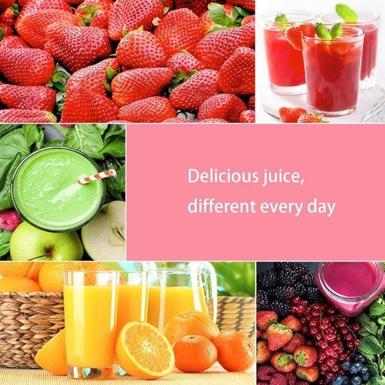Draagbare Blender To Go - Mini Blender - Juice Maker - 420ml - Draadloze Smoothie Maker - USB Oplaadbaar - BPA-Vrij - Inclusief Reisbeker met Deksel - Compact & Lichtgewicht van Merkloos — afbeelding 4