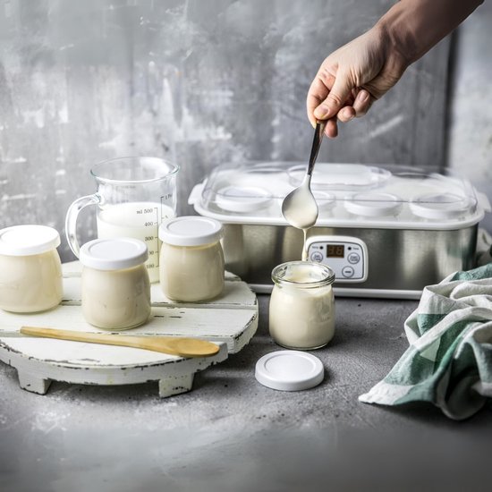 Aurixi® Yoghurtmaker - Citruspers - Ijsmachine - Zilver - ‎19cm x 37cmx 15cm van Aurixi — afbeelding 4