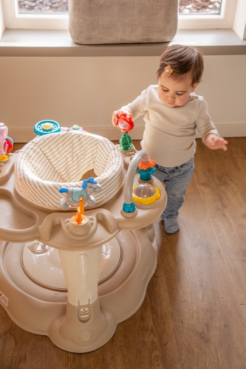 MamaLoes Activity Center - Jolly - Beige - Activiteiten Tafel - Activiteitenbord - Baby Bouncer - Baby Jumper — afbeelding 8