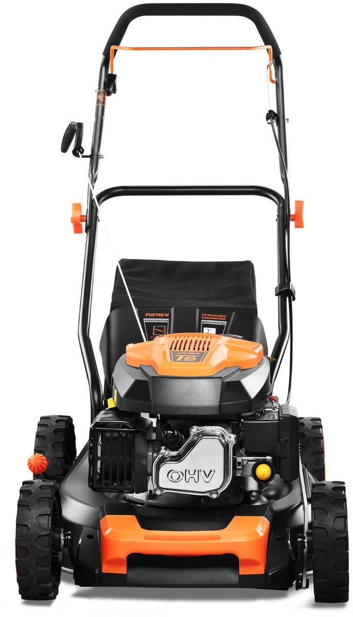 FUXTEC 3in1 Benzine Grasmaaier FX-RM4646ECO - 3,5pk / 2,6kW - 46cm Maaibreedte - 7-traps Maaihoogteverstelling - 4-Takt - Incl. 50L Grasvanger - Mulchfunctie & Reinigingsaansluiting – foto 7