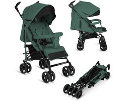 Lionelo Irma - Buggy - Wandelwagen- Lichte 7kg - tot 15 kg - Geveerde wielen - 360° - tot 5 jaar - Opbergmand - Verstelbare handgreep - Snel inklapsysteem - Compact formaat
