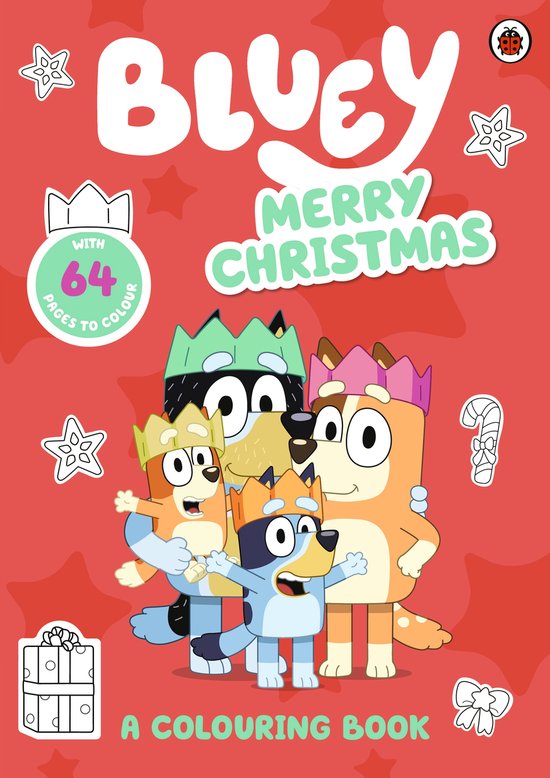 Bluey- Bluey: Merry Christmas: A Colouring Book - cover
