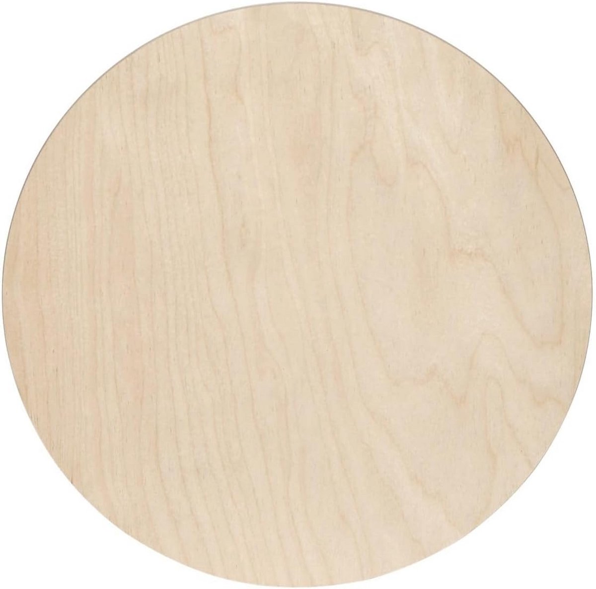 Ronde houten serveerplank van berkenhout voor pizza en taart