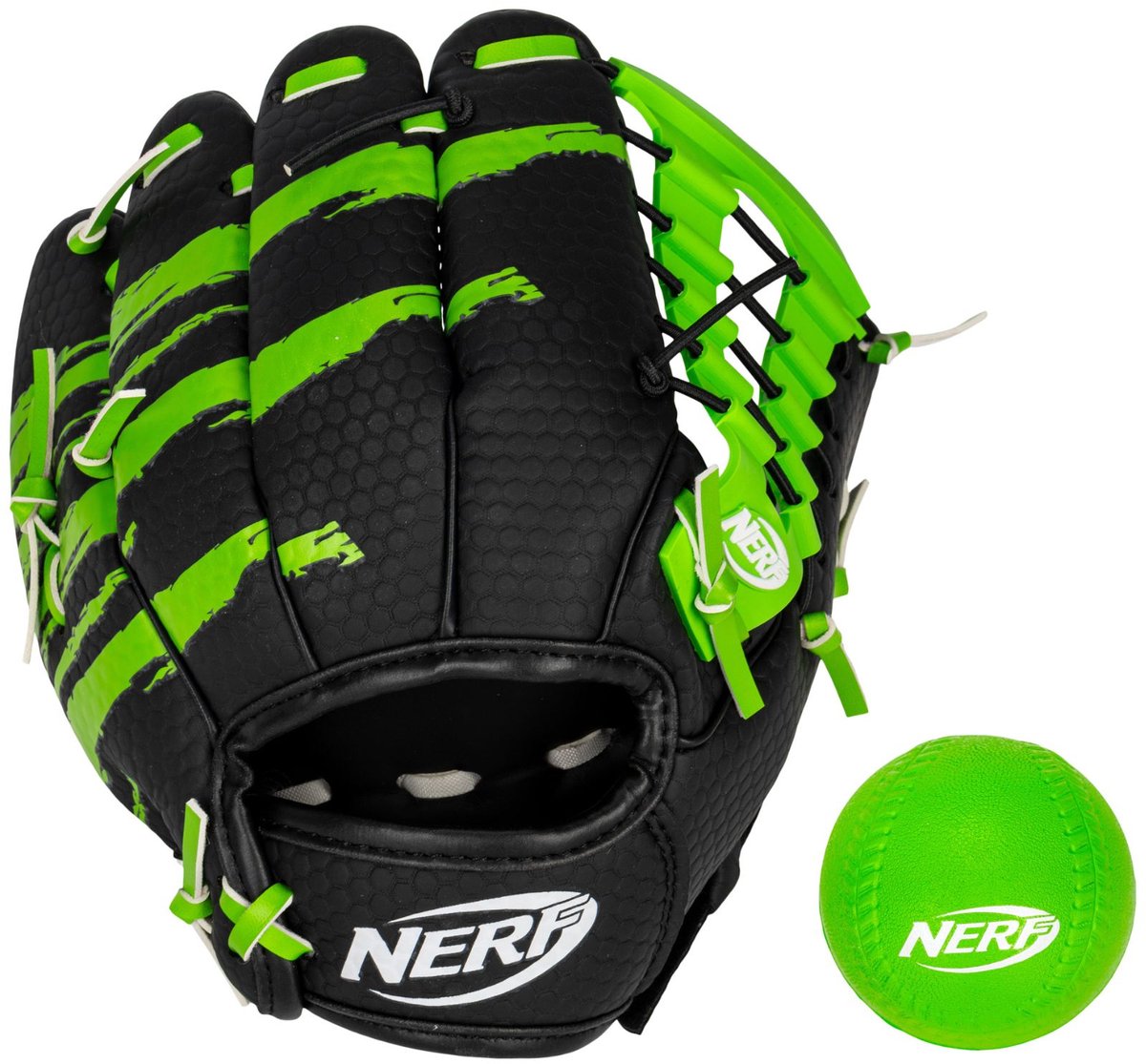 Nerf Honkbalhandschoenen inclusief honkbal - groen