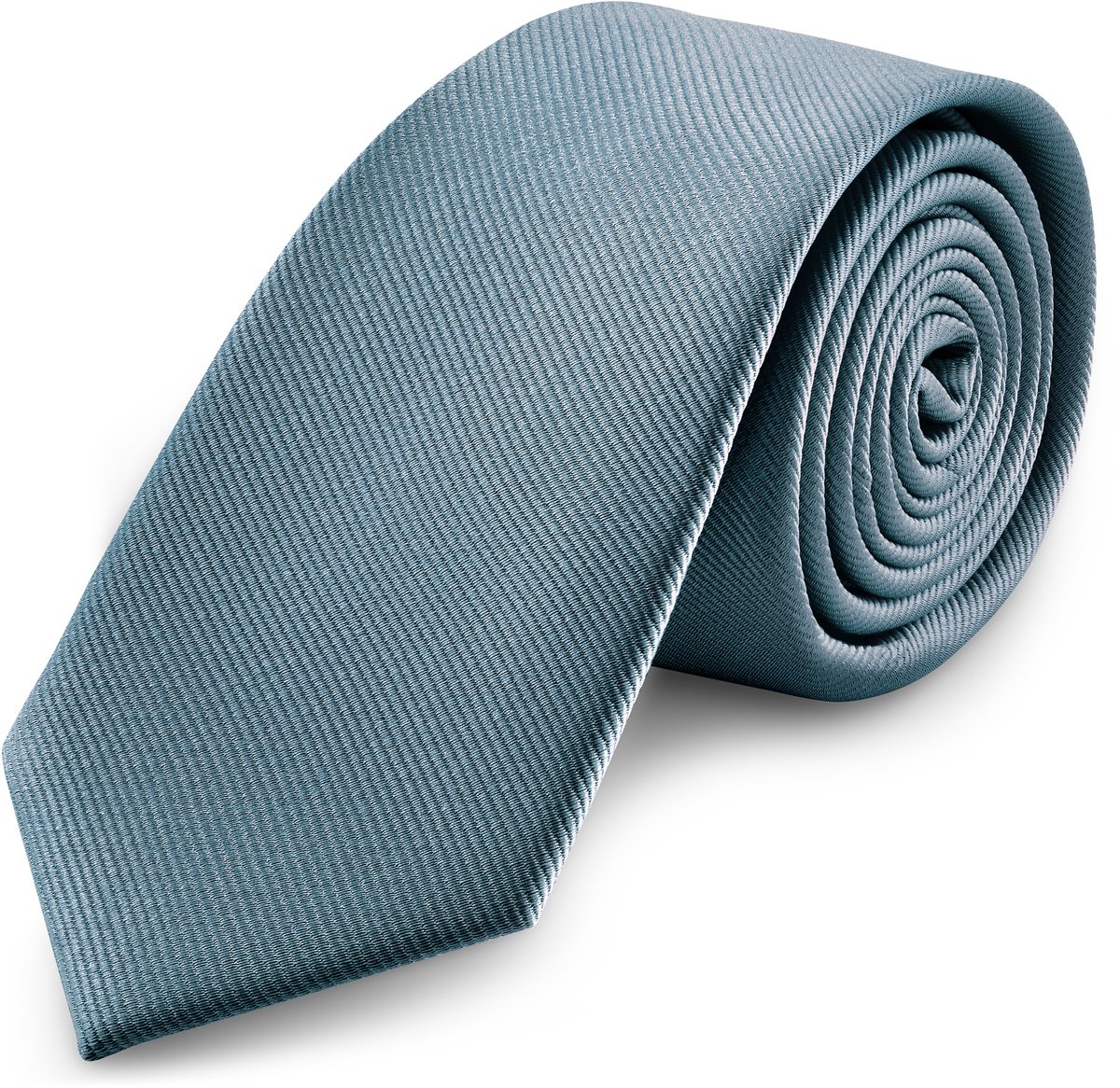 Rookgrijze Grosgrain Stropdas van 8 cm