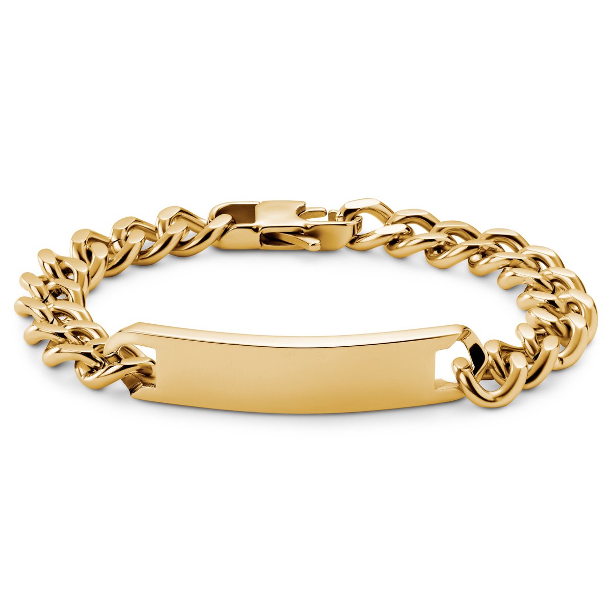 Nomen | 10 mm Goudkleurige ID-plaatarmband