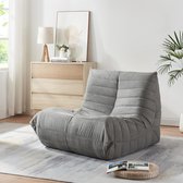 Comfortabele Moderne Relaxfauteuil Ergonomisch Microvezel Grijs voor Woonkamer