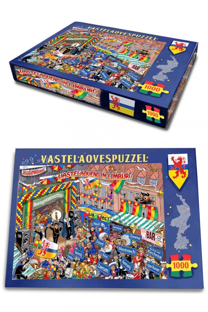 PartyXplosion Vastelaovend in Limburg - Carnaval Puzzel 1000 stukjes