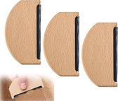 Wolkam - 3 stuks - Pluizenverwijderaar - Wolkam - Stoffen Pluizenverwijderaar - Geschikt voor het Verwijderen van Pluizen Kleding - Breigoed - Truien - Sjaals - Wol - Jassen - Broeken Verzorging - Geschikt voor kleding, truien, wollen kleding