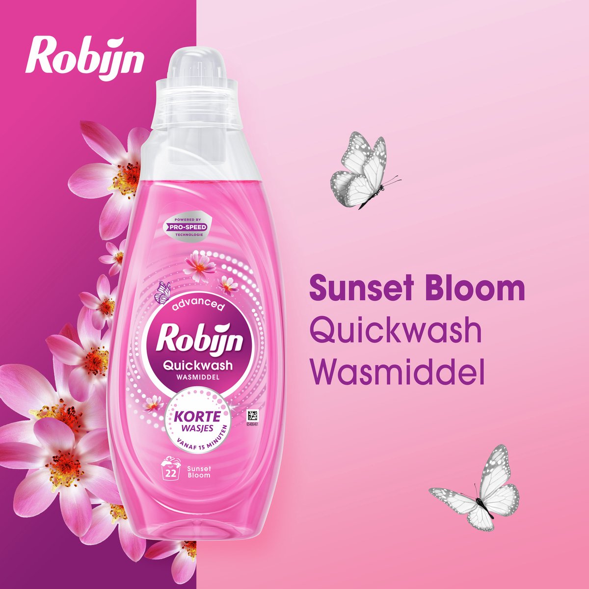 Robijn Quickwash - Vloeibaar Wasmiddel - Sunset Bloom - 8 flessen - 176 Wasbeurten - Voordeelverpakking — cadeau in Cadeau-ideeën - foto 3