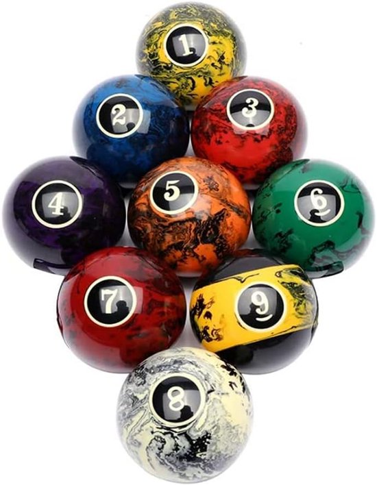 Complete Set Professionele Poolbiljart Ballen Zwart - 16 Stuks — afbeelding 5