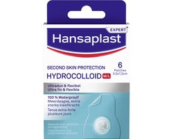 Hansaplast Second Skin Protection Pleisters - Hydrocolloïde Wondpleisters - 6 stuks - Waterproof - 72+ uur fixatie