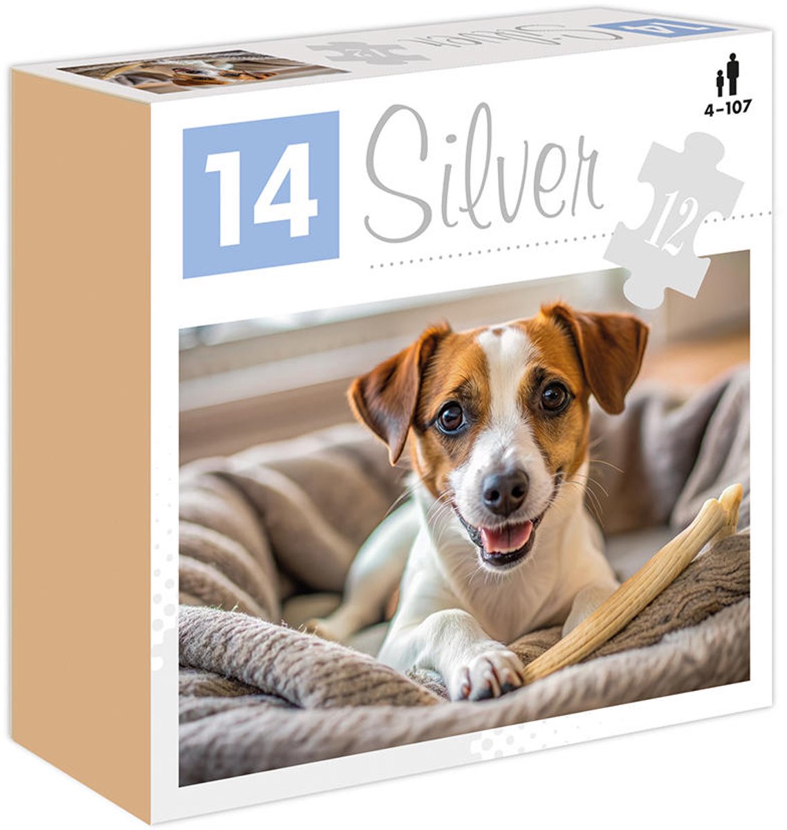 PUZZEL 12 ELEMENTEN SILVER PIEs - Puzzel 12 elementen
