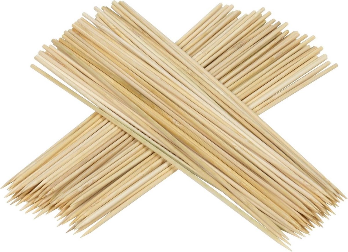 400 Stuks Bamboe Spiesjes 30 cm voor Kebab, Grillen en Cocktails