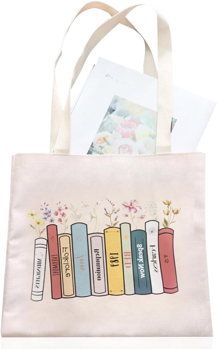 Muziek Tote Bag - Herbruikbare Canvas Boodschappentas voor Zanger Fans