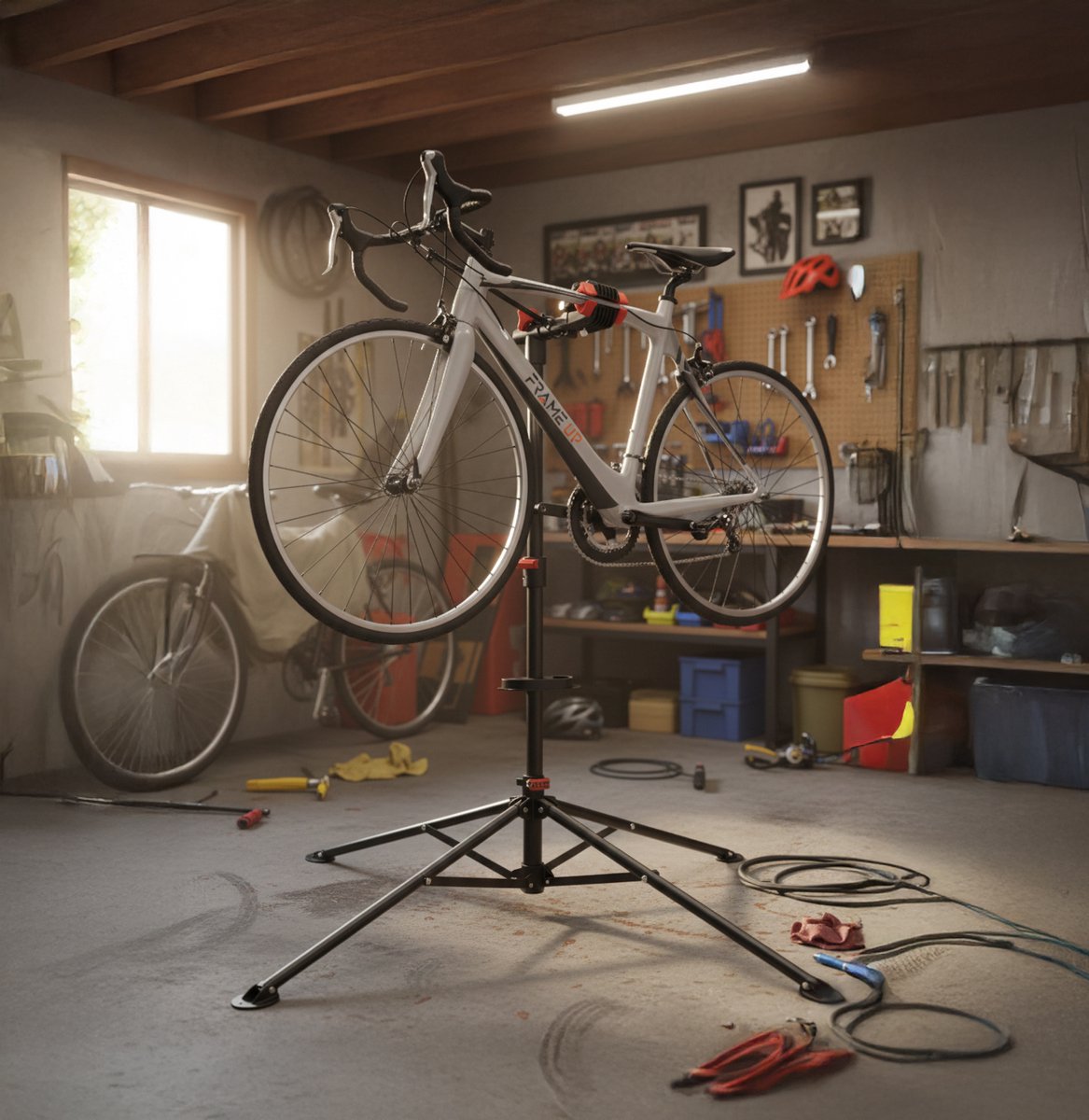 Fiets Montagestandaard - Fiets Reparatiestandaard – Fietsstaander - Fietslift - mountainbike - race fiets - tot 45KG – foto 6