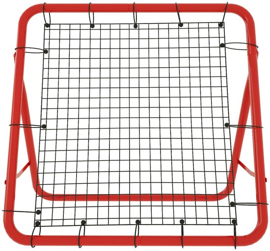 Voetbal Rebounder Net - Verstelbaar Rebound Doel voor Oefeningen in Voetbal, Honkbal en Basketbal - 100 x 100 x 65 cm