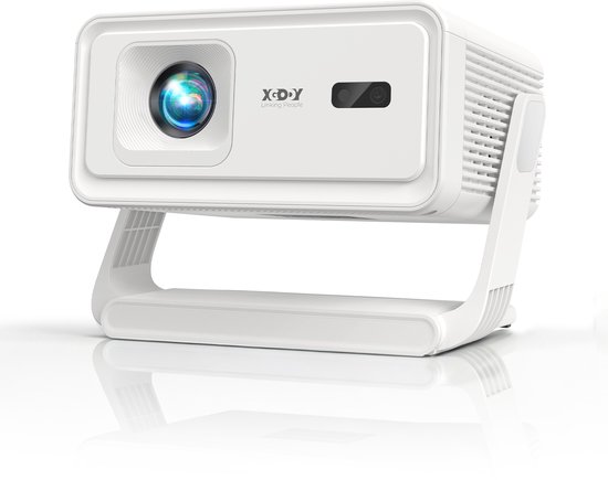 XGODY Premium Mini Beamer - Alles-in-één Smart TV Projector - 2026 model - Android 14.0 - WiFi 6 & Bluetooth 5.4 - 4k ondersteuning - Beamer - Inclusief Hdmi kabel - Home Cinema -…