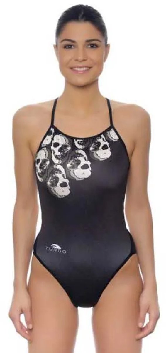 Turbo Skulls King Zwemkleding Zwart S Vrouw Black