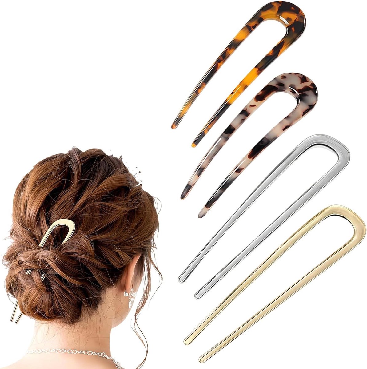 Haarspelden set voor dames - Haarspelden voor updos en twists - Haaraccessoires voor dames