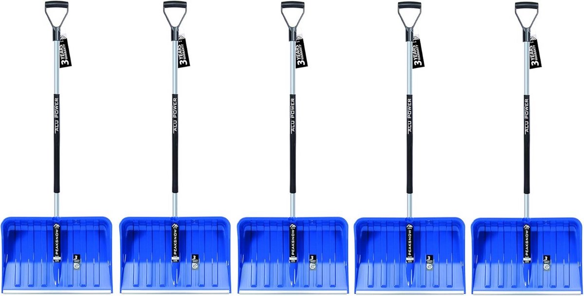 Set van 5 Ergonomische Sneeuwschops voor Efficiënte Sneeuwruiming