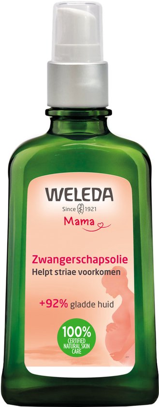 WELEDA Zwangerschapsolie - Lavendel, Wilde Roos & Sinaasappel - Voorkomt & Vermindert Striae - 100% Natuurlijke Ingrediënten - 100ml